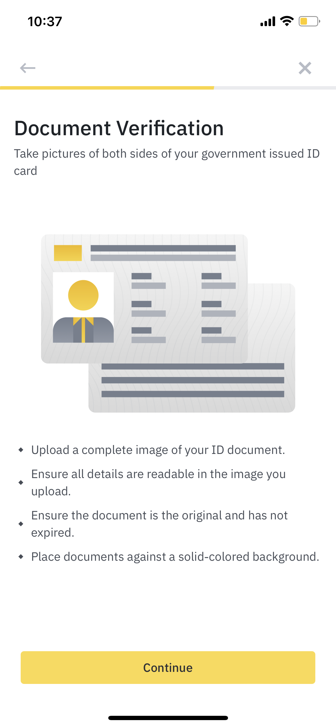 Document verification instructions